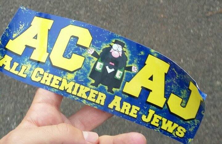 Aufkleber All Chemiker are Jews