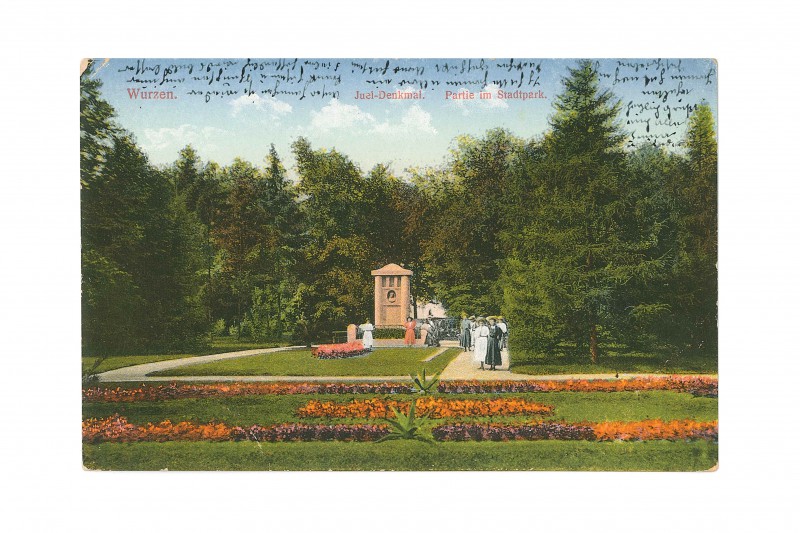 Der Juel-/ Stadtpark auf einer Postkarte (Quelle: Museum Wurzen)